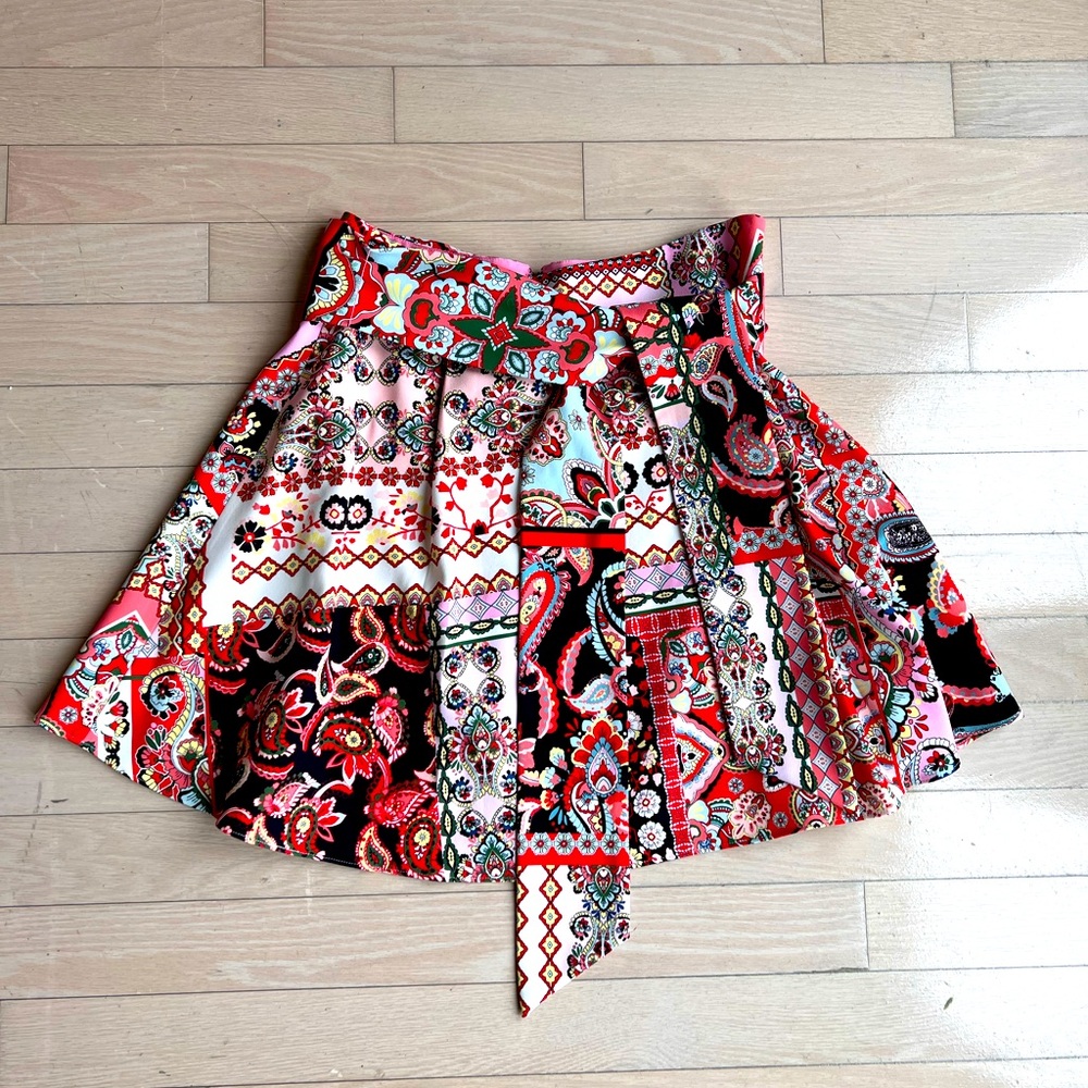 Alice & Olivia printed mini skirt